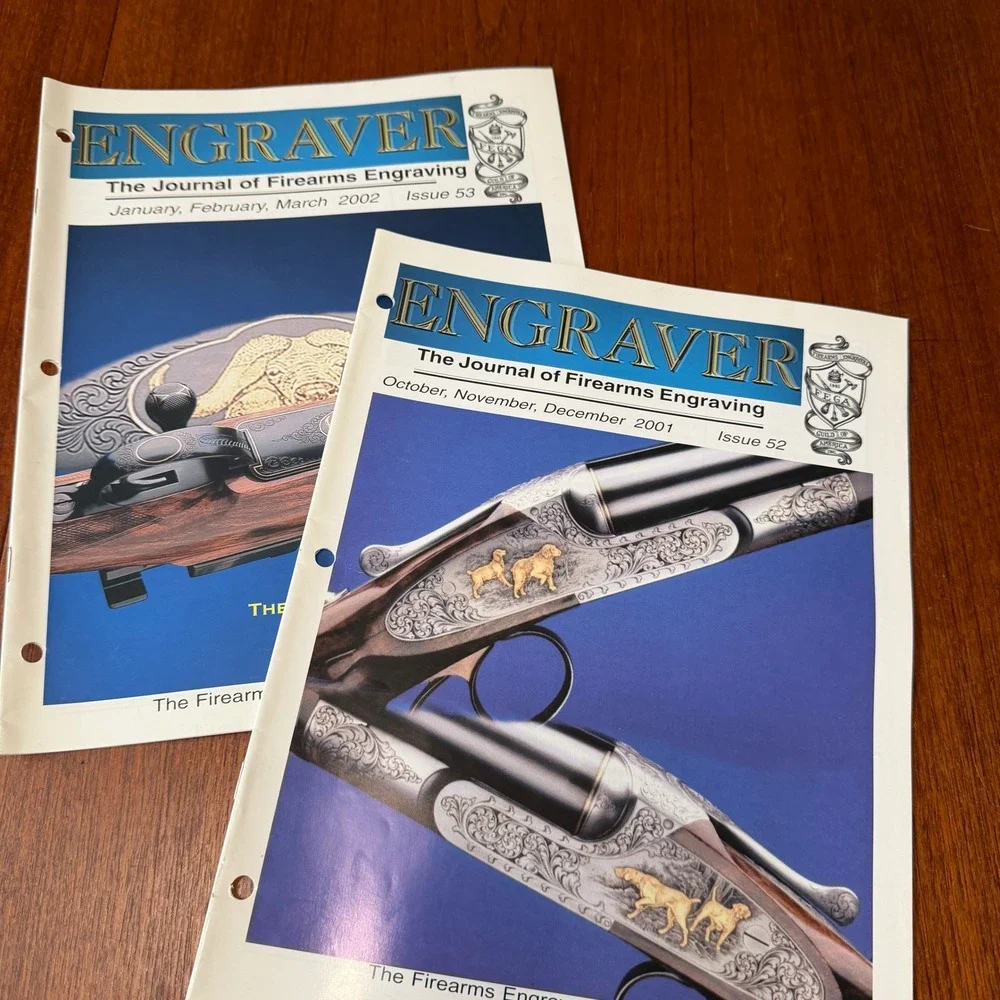 FEGA The Engraver Journal of Firearms Engraving Issues Lot of 10 1999-2002